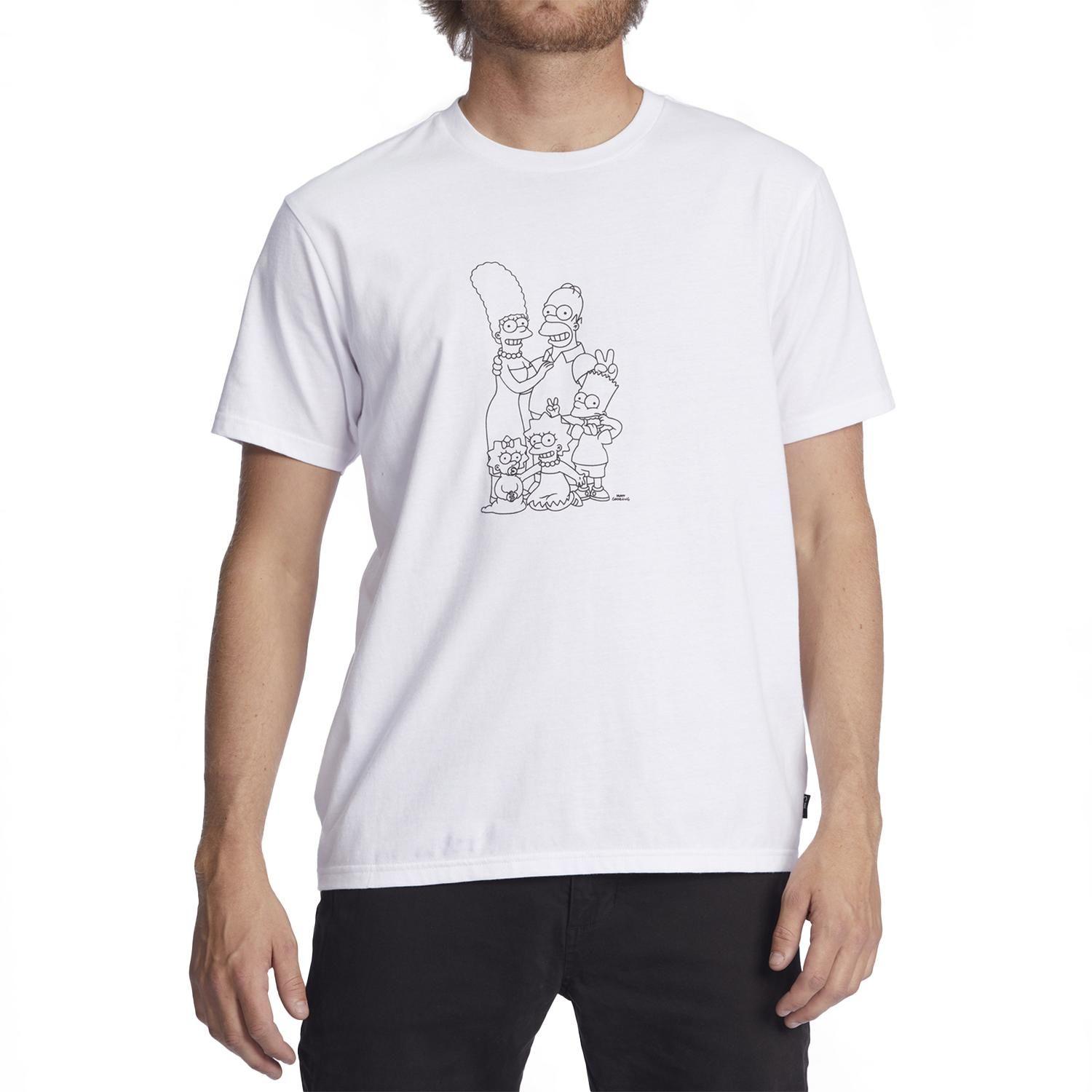 Polera M/C Hombre Simpsons Nuclear Blanco-0