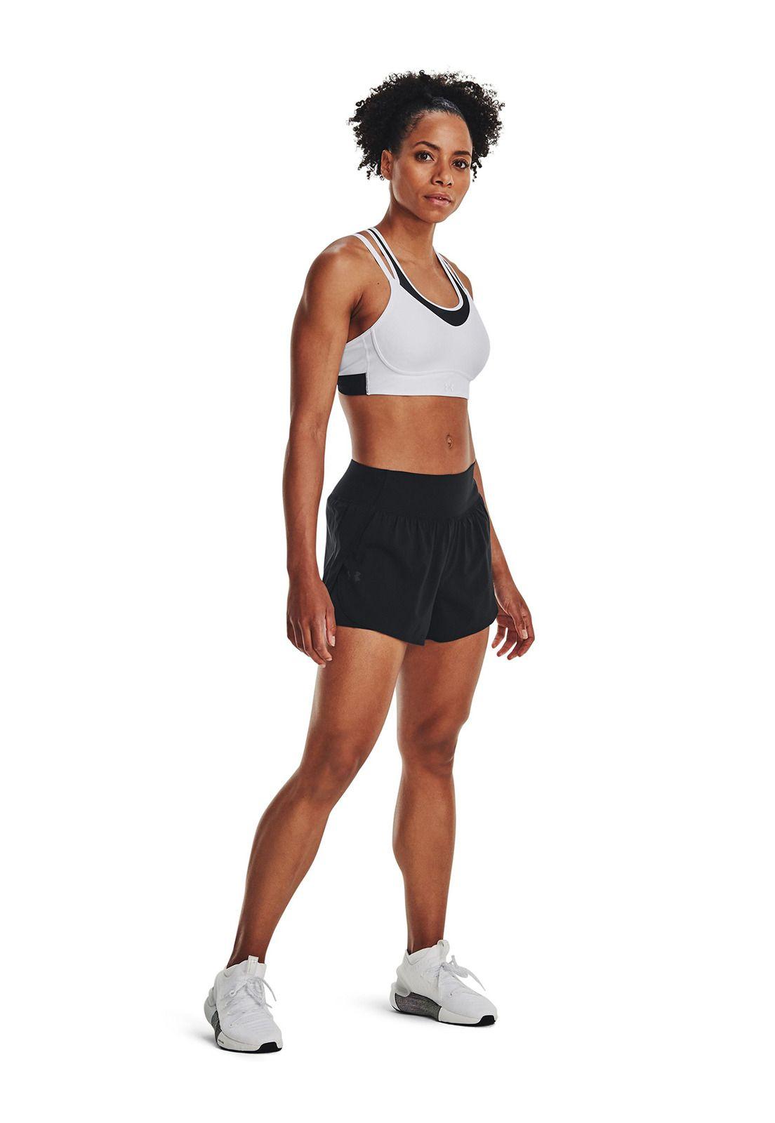 Shorts UA Flex Woven 2 en 1 mujer Negro-5