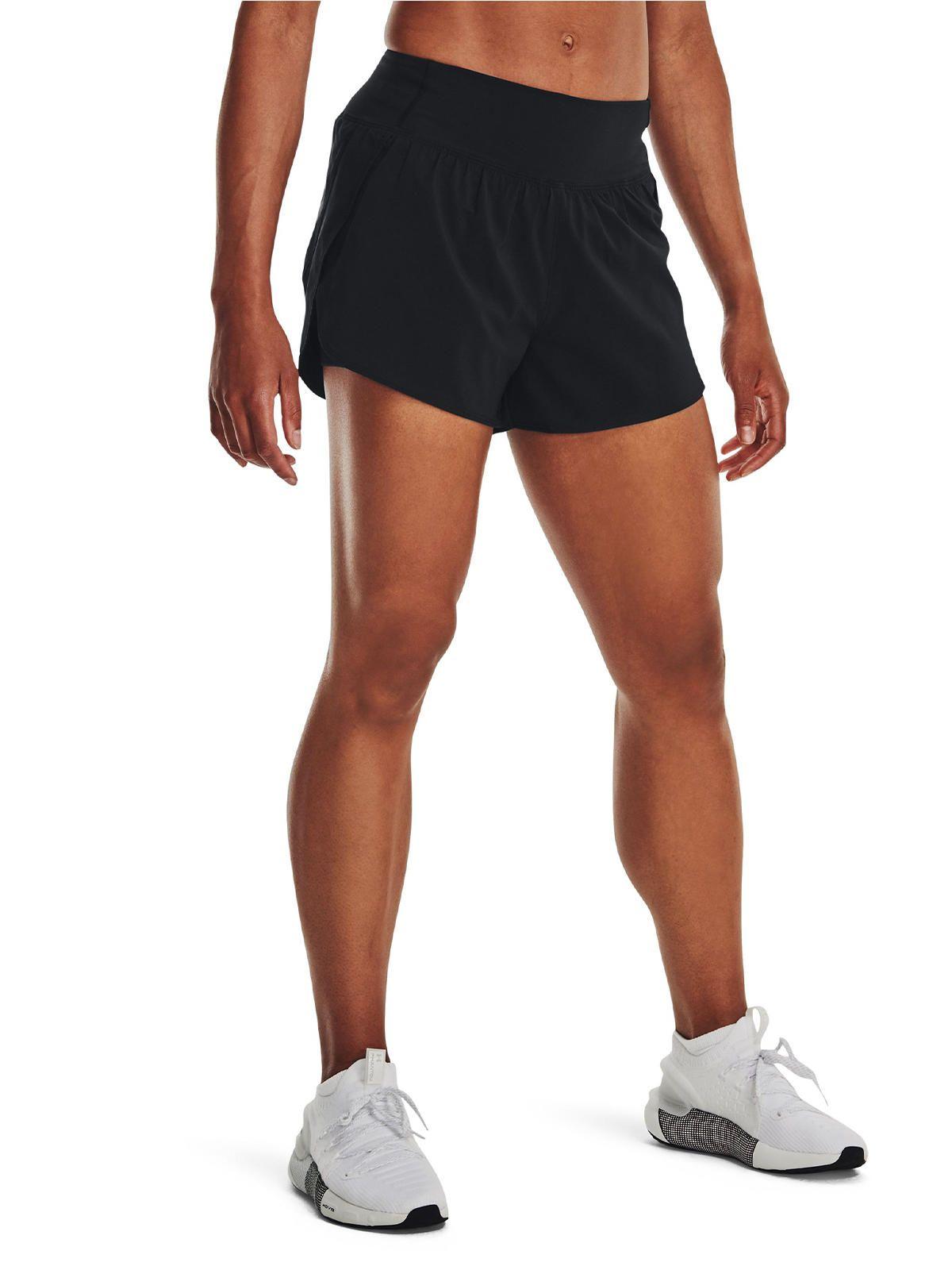 Shorts UA Flex Woven 2 en 1 mujer Negro-3