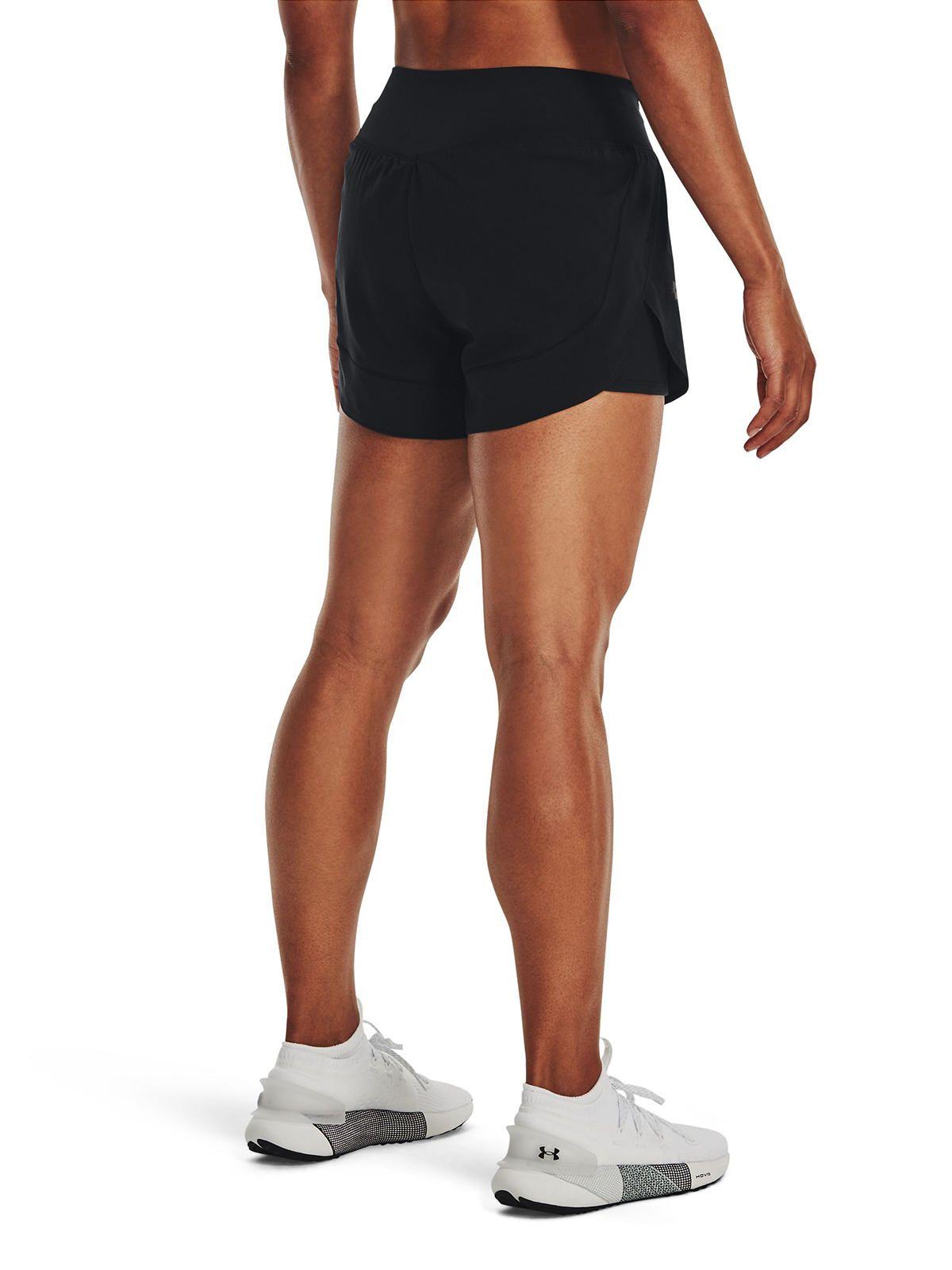 Shorts UA Flex Woven 2 en 1 mujer Negro-4