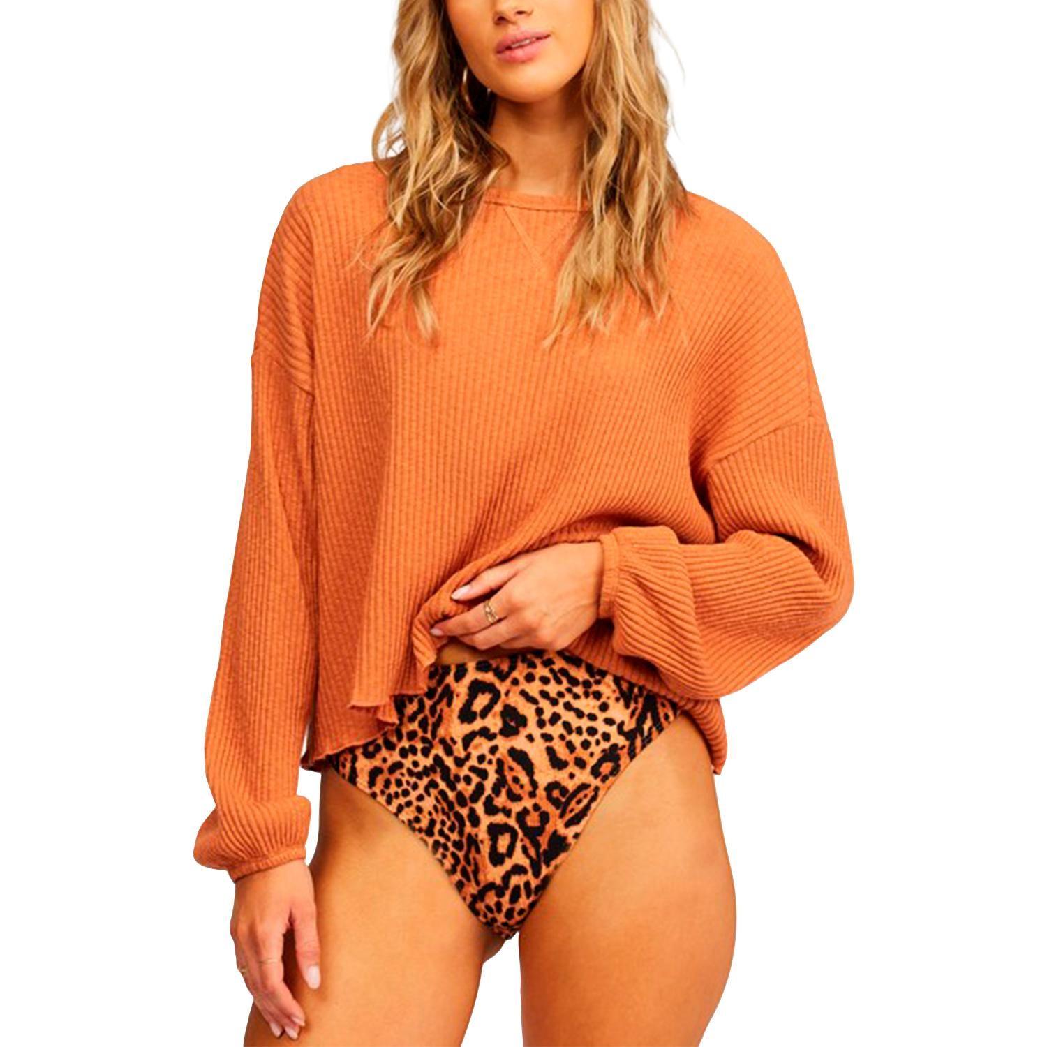 Sweater Mujer Come Through Terracota-0