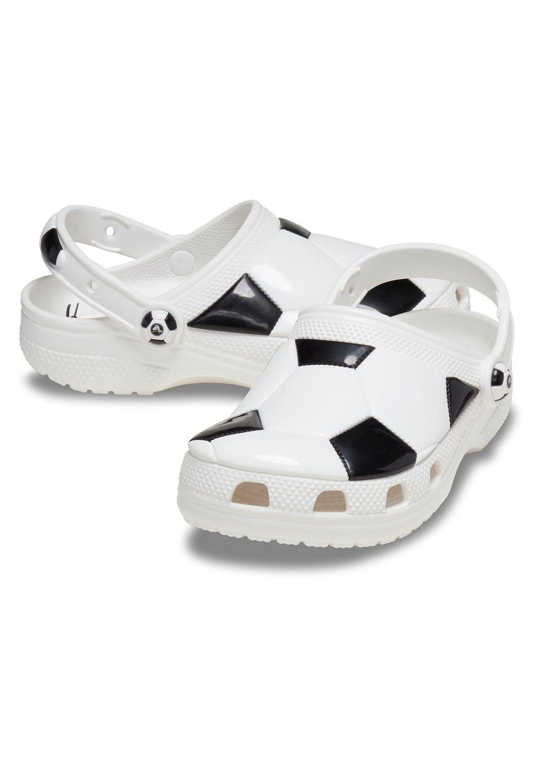 Zueco Niño Soccer Ball Clog K Blanco-3