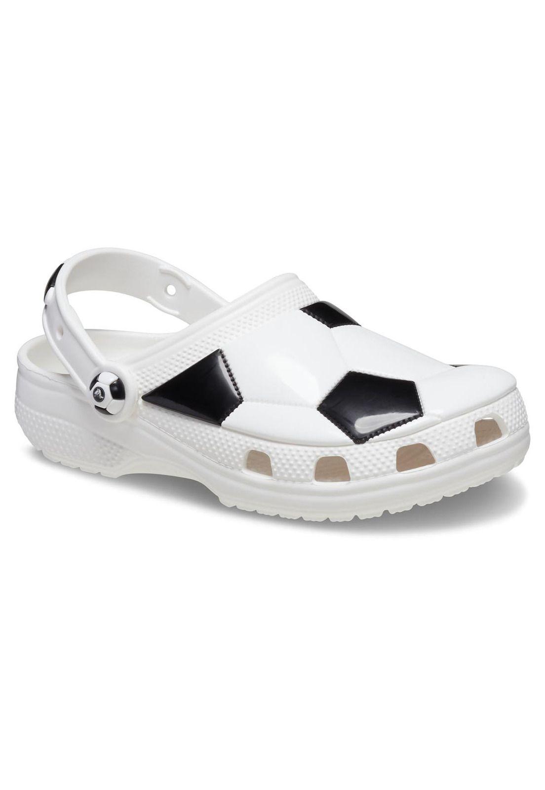 Zueco Niño Soccer Ball Clog K Blanco-6