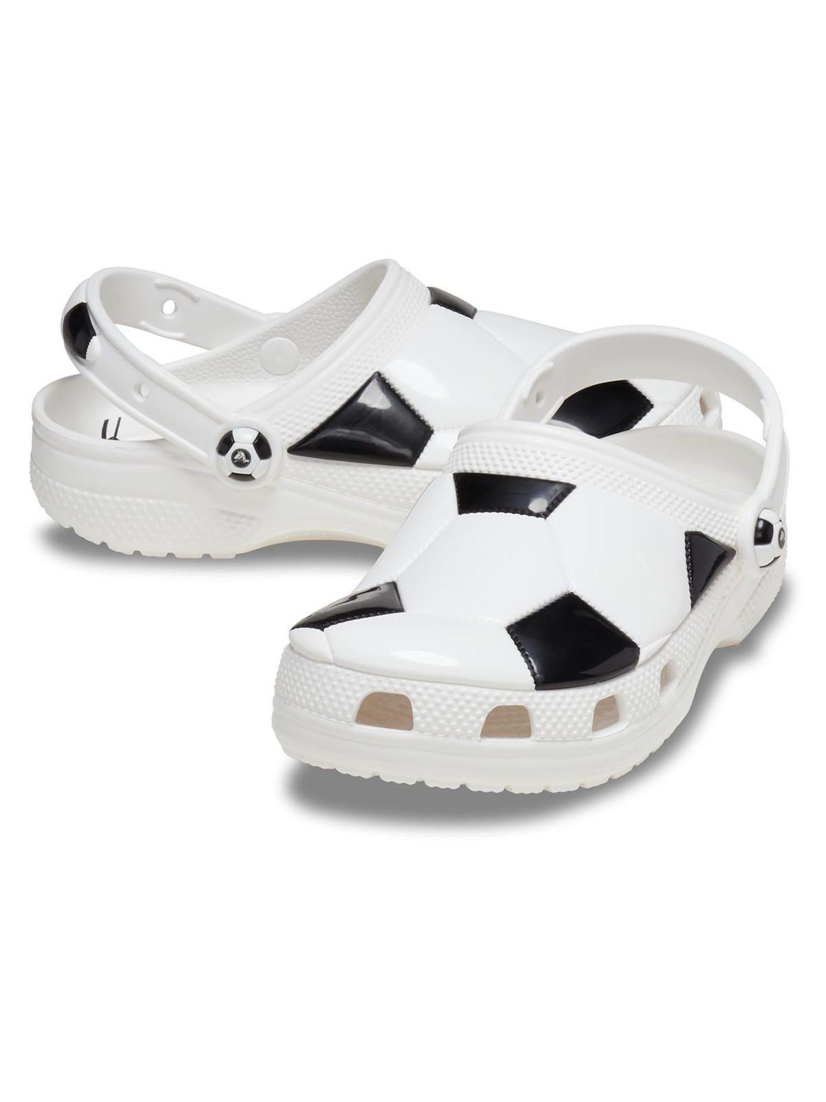 Zueco Crocs Niño Soccer Ball Clog K Blanco-3