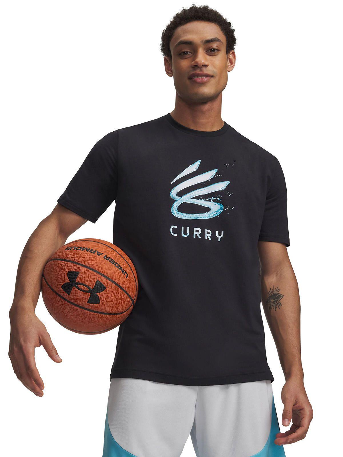 Polera M/C Hombre Curry Splash Wordmark Polera Negro-0