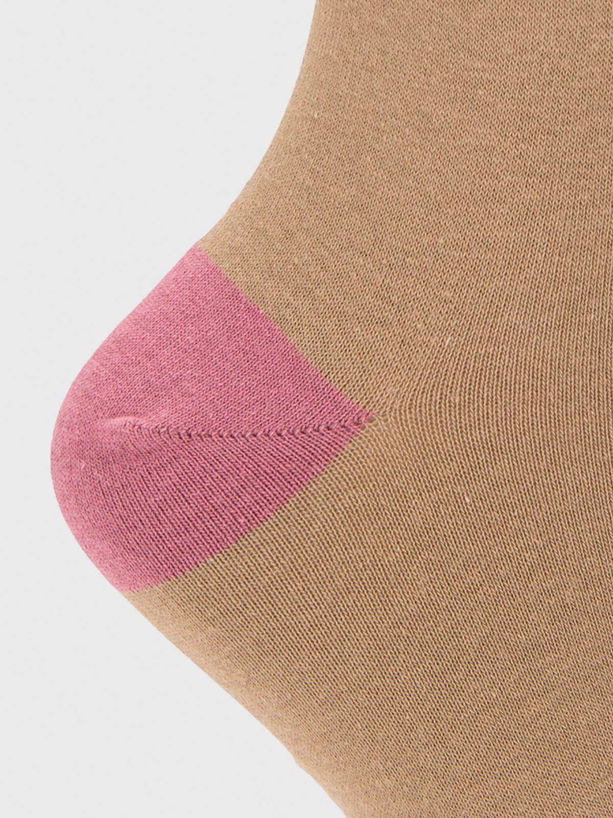 Calcetin Algodón Mujer C Amour Beige-2