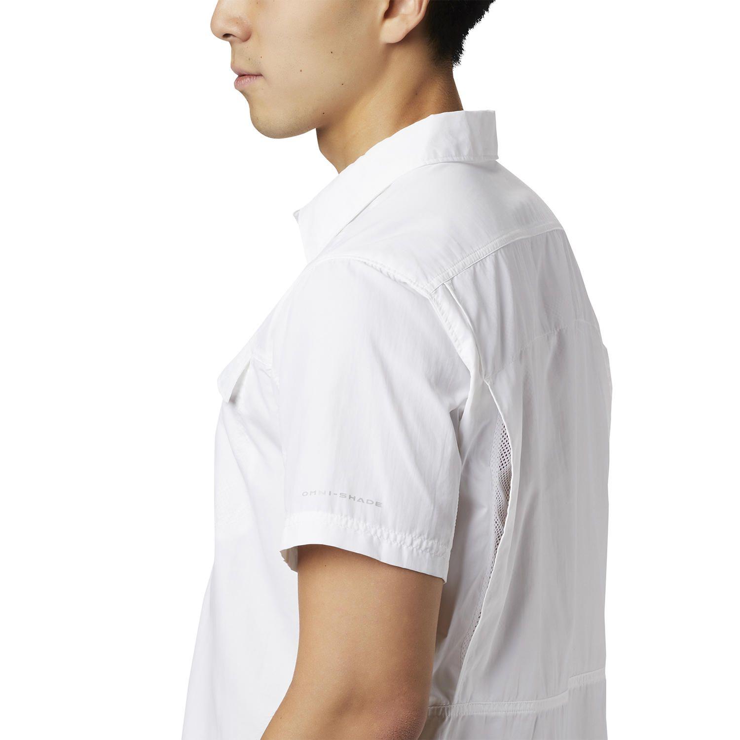 Camisa M/C Hombre Silver Ridge 2.0 Nylon Blanco-4