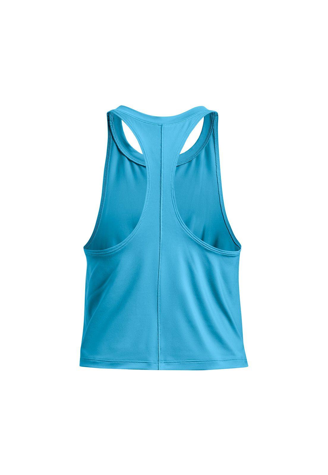 Polera S/M Mujer Armour Tank Twist Azul-1