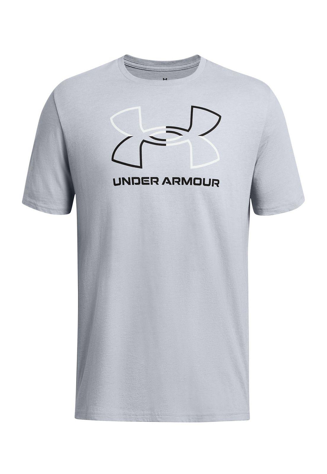 Polera manga corta Foundation hombre Gris-0