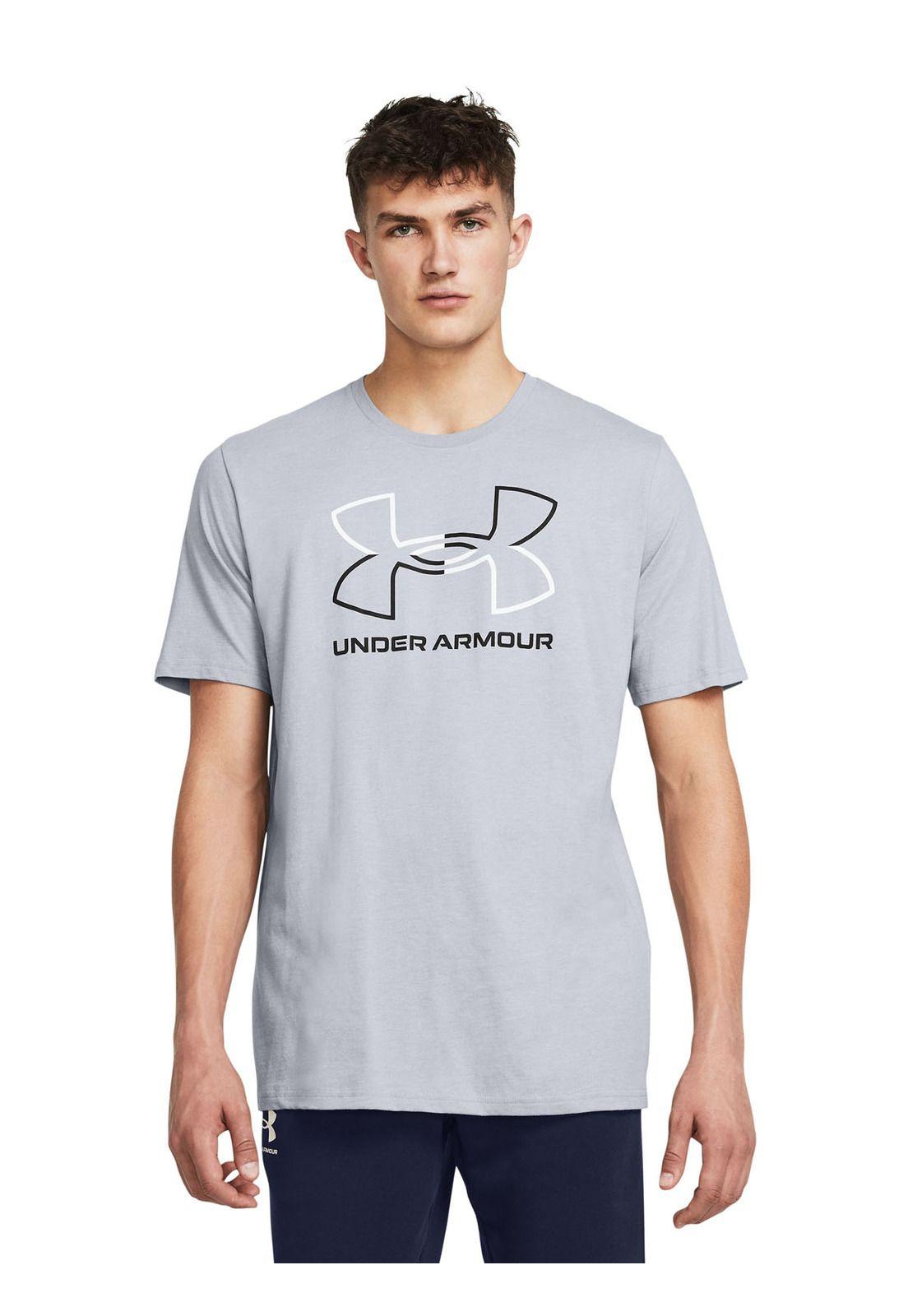 Polera manga corta Foundation hombre Gris-3