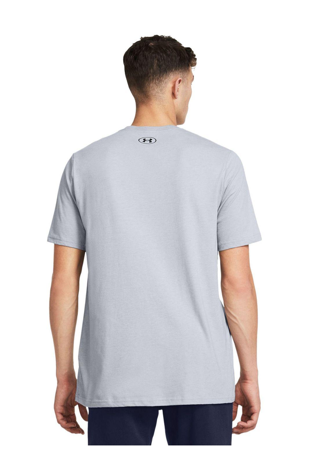 Polera manga corta Foundation hombre Gris-4