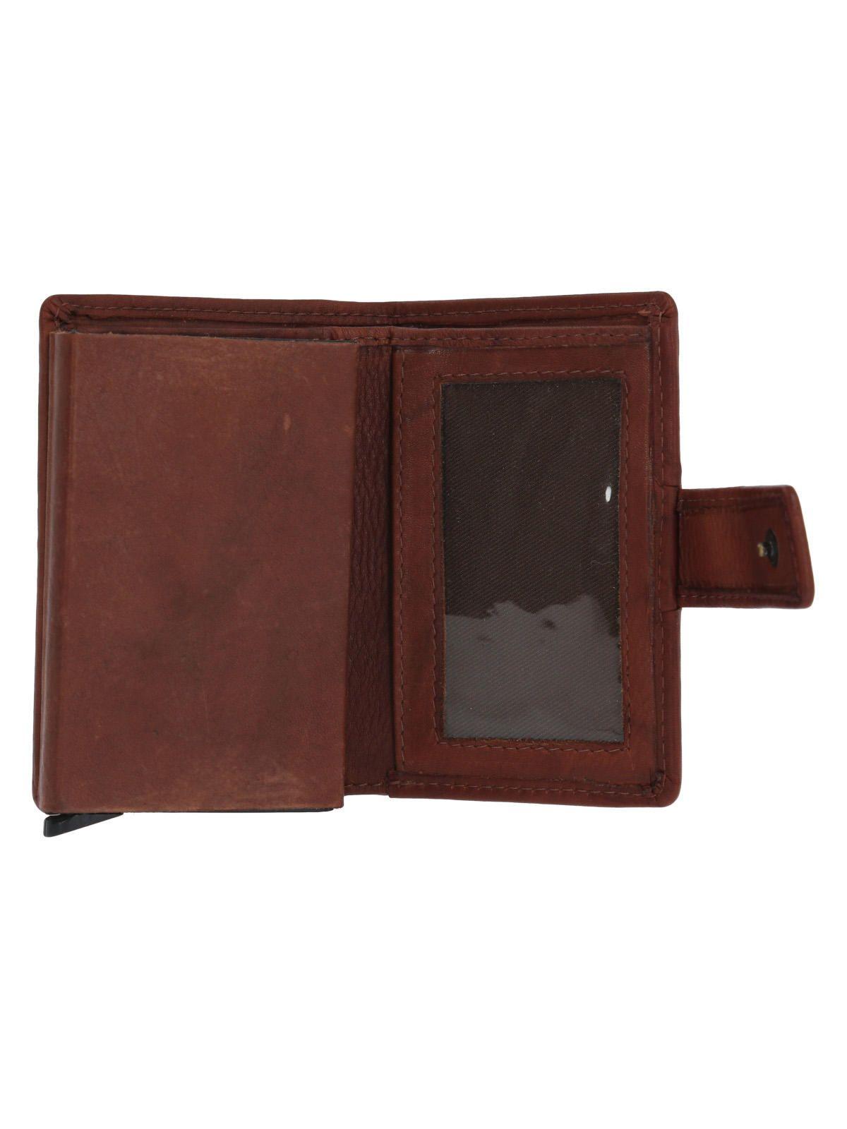Billetera Cuero Hombre Aq Multicards Café-2