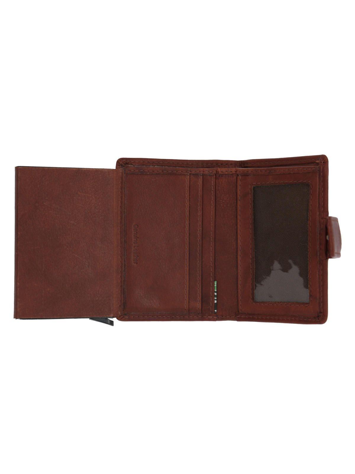 Billetera Cuero Hombre Aq Multicards Café-3