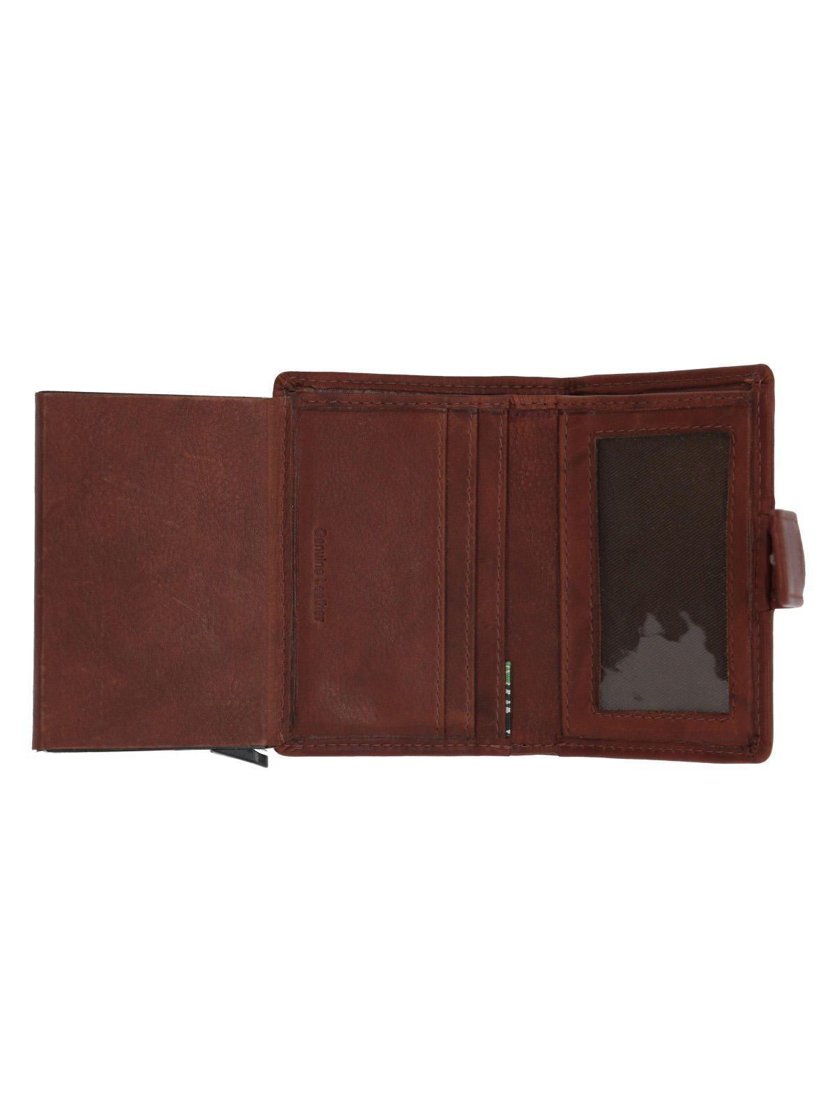Billetera Cuero Hombre Aq Multicards Café-3