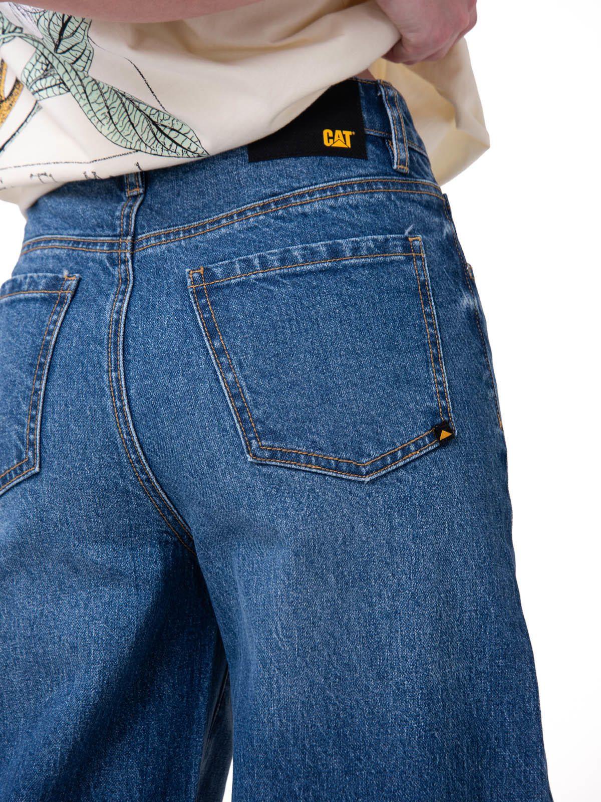 Jeans Wide Leg Mujer Denim Azul-3