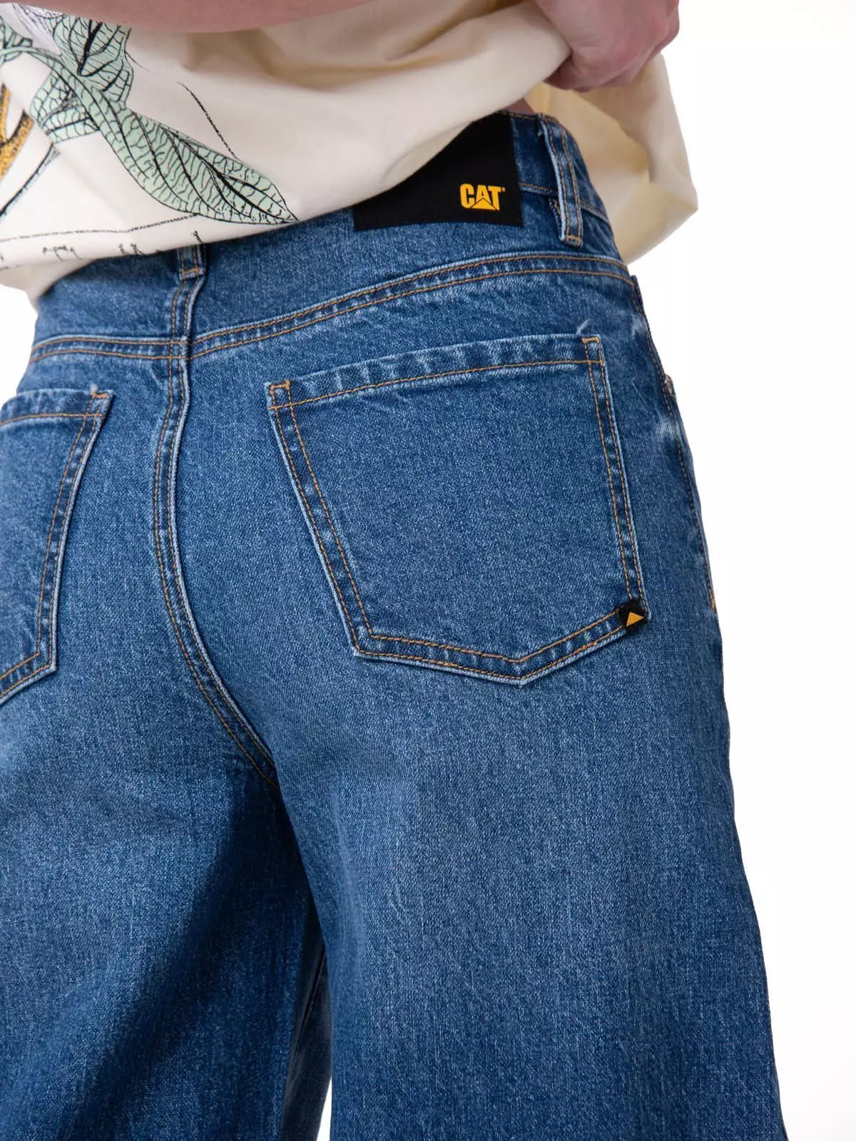 Jeans Wide Leg Mujer Denim Azul-3