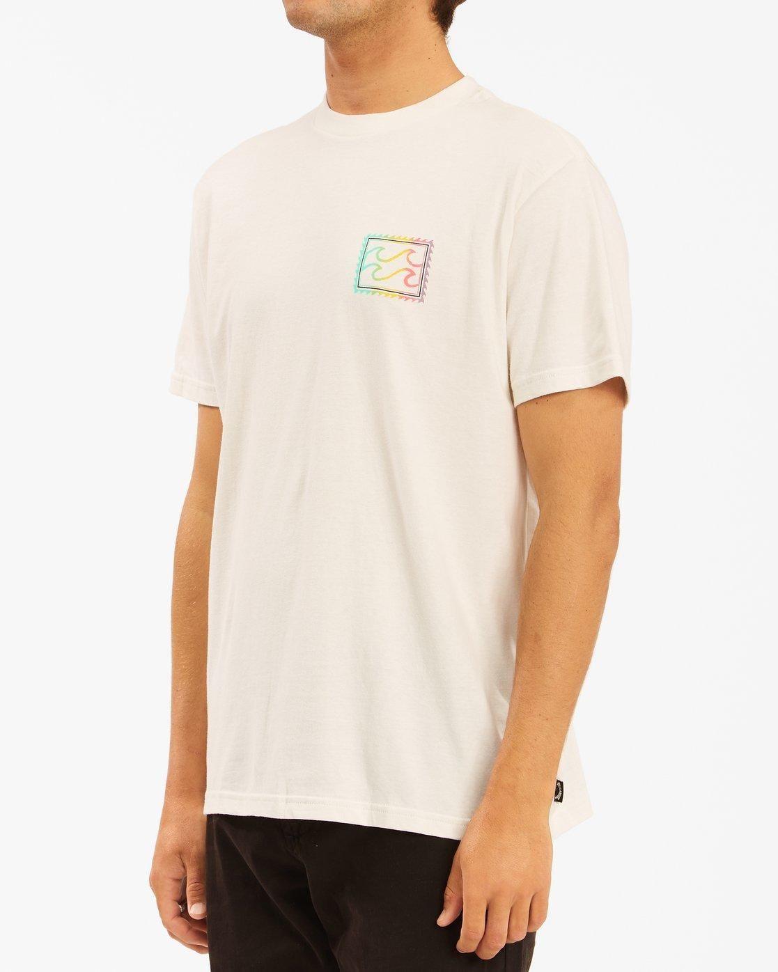 Polera M/C Hombre Crayon Wave Blanco-1