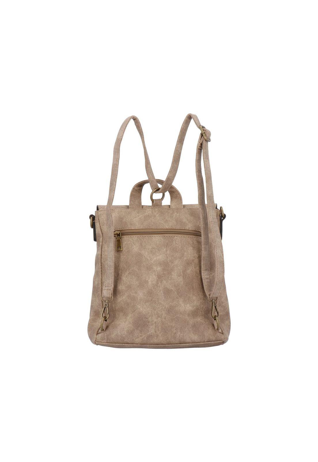 Cartera Mochila Convertible Casey Casual Taupe-2