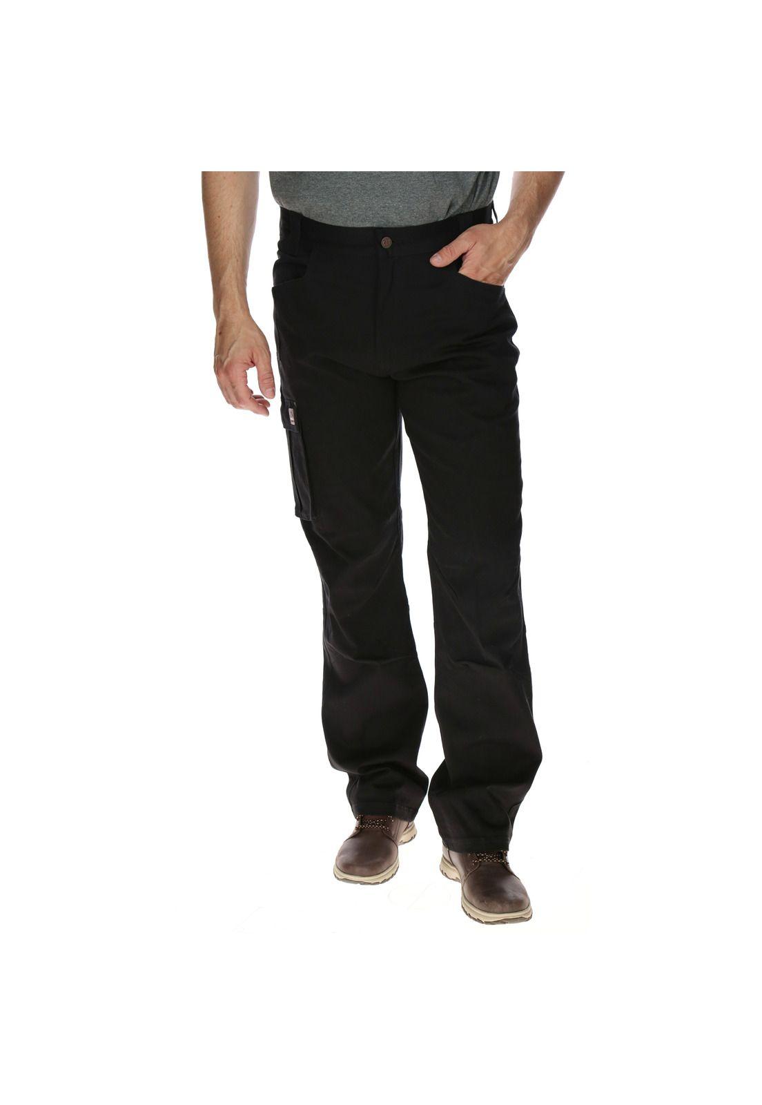 Pantalón Hombre Ag Cargo Trouser Algodón Negro-0