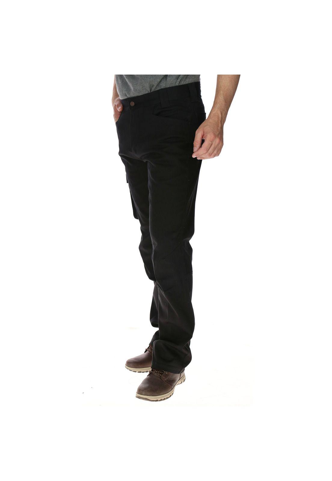 Pantalón Hombre Ag Cargo Trouser Algodón Negro-1