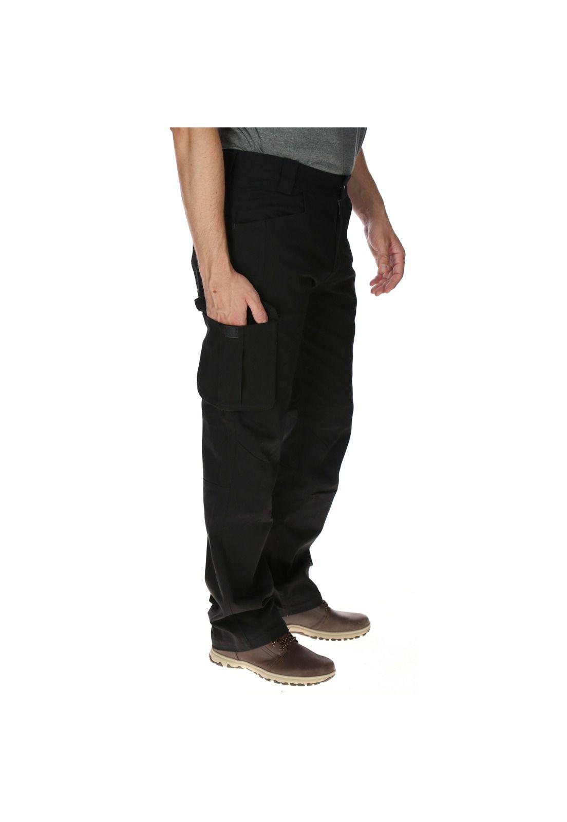 Pantalón Hombre Ag Cargo Trouser Algodón Negro-3