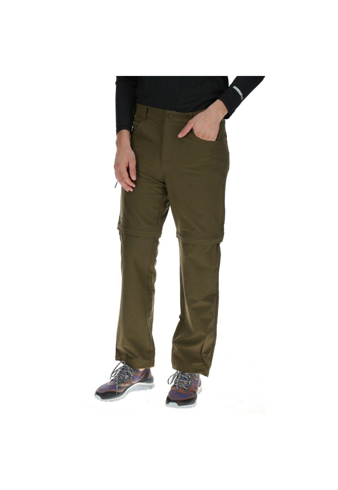 Pantalón Hombre Detechable  Chocolate-1