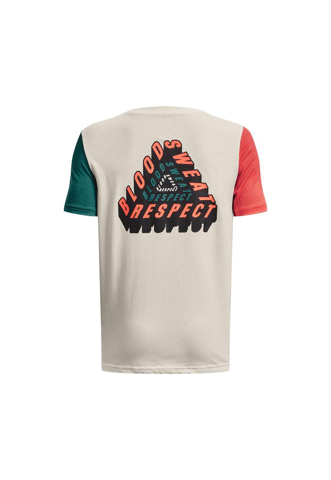 Polera M/C Training Project Rock Diamond Blanco Niño-1