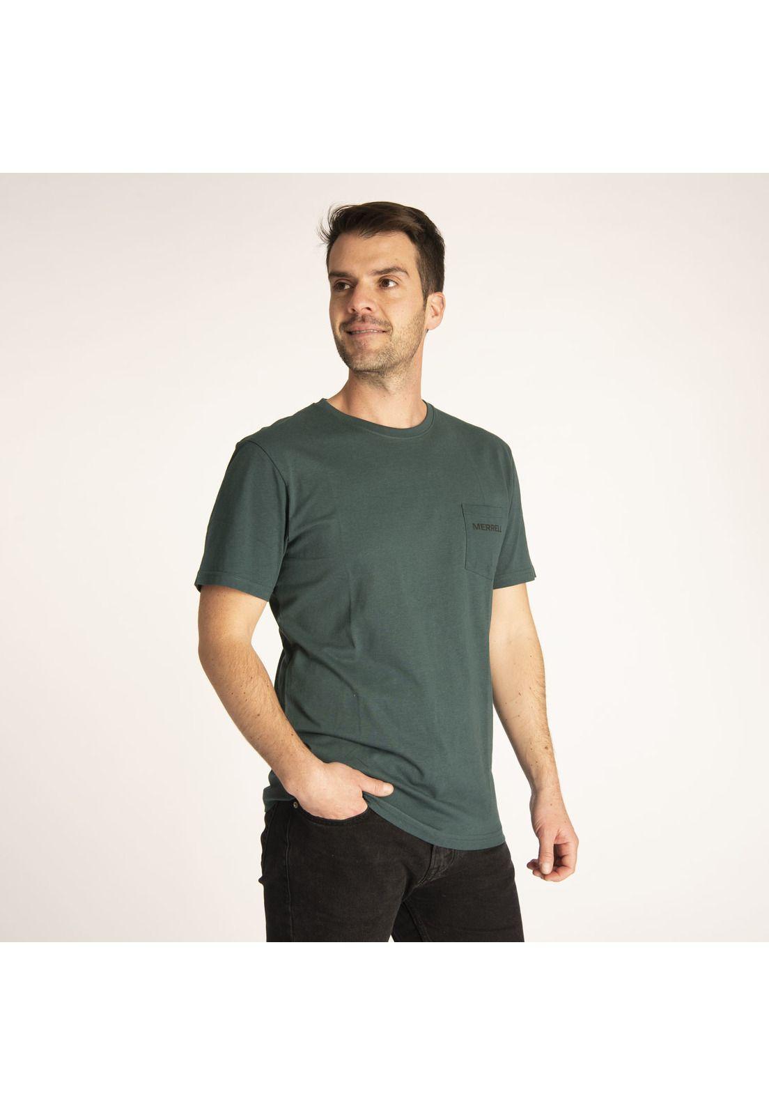 Polera M/C Hombre M Pocket Tee Azul-1