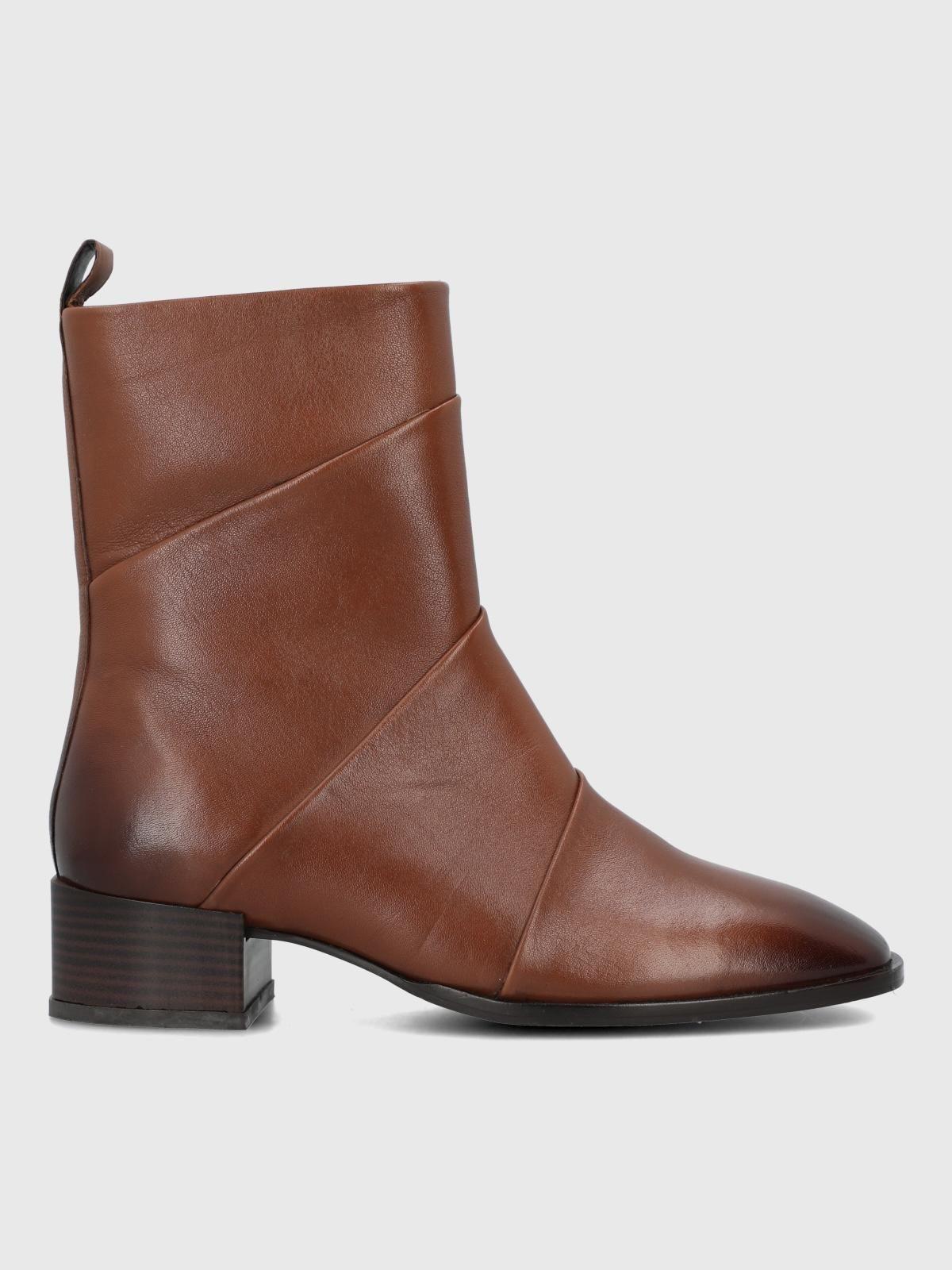 Botin Cuero Mujer Ivvy II Café-1