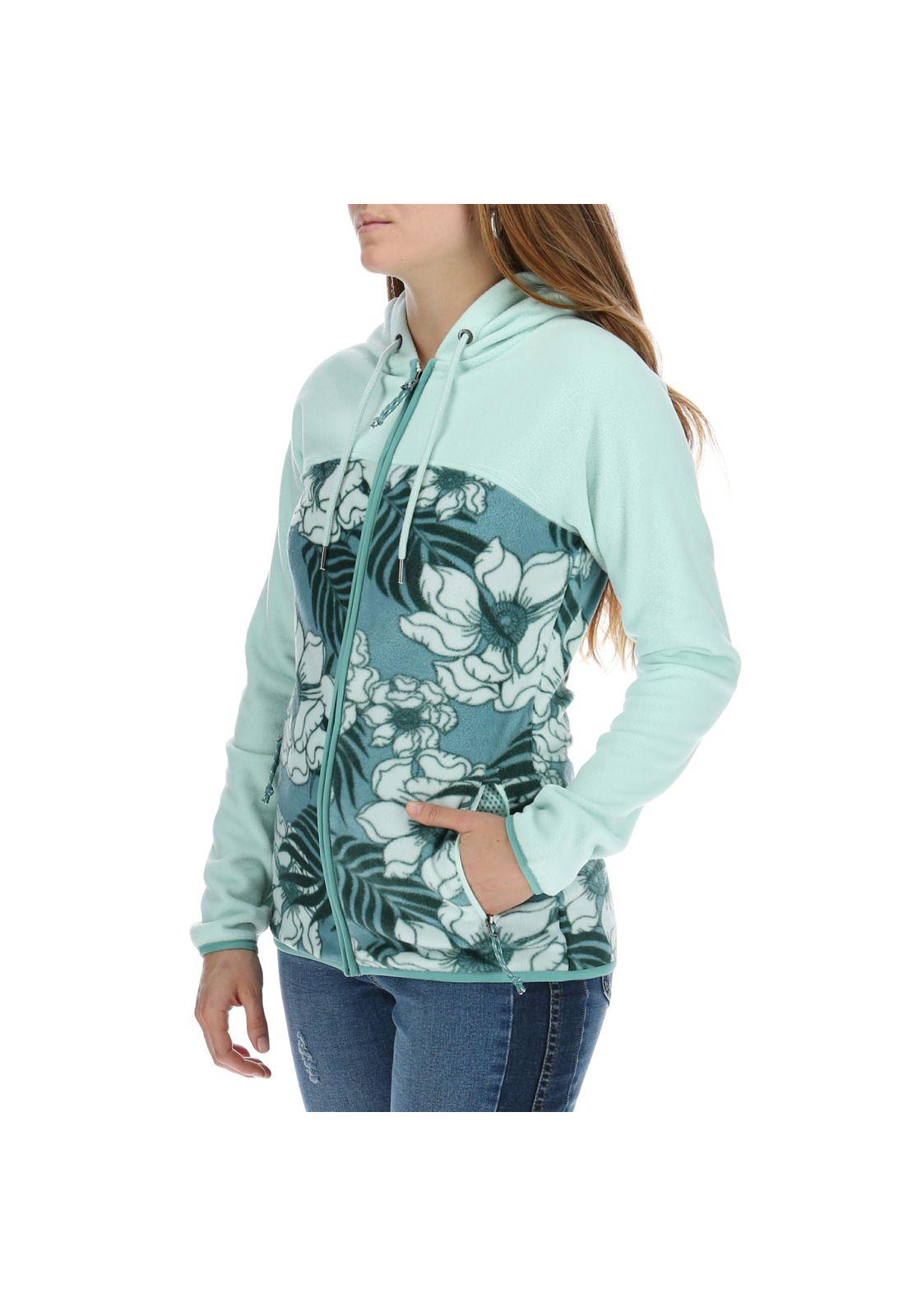 Poleron  Mujer Winnipeg Fz Turquesa-1