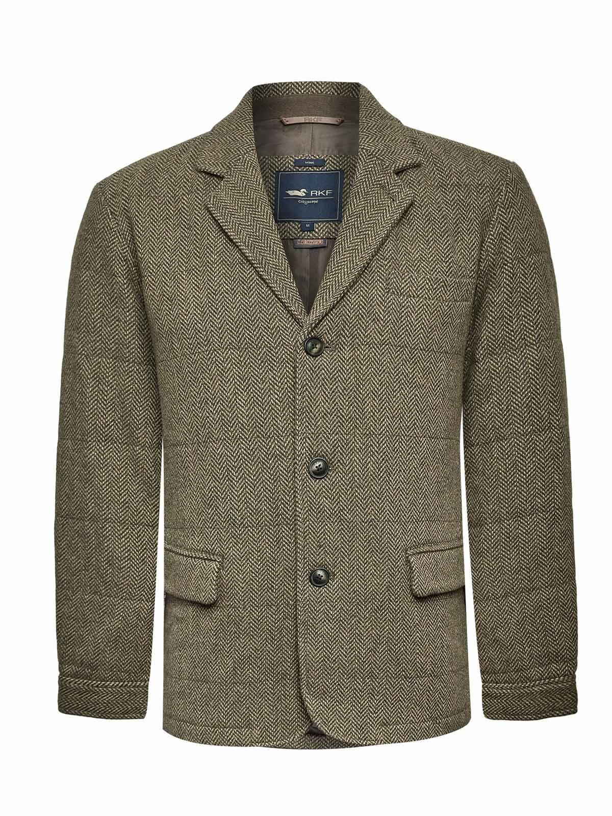 Chaqueta Lana Hombre Lewis Verde Rockford-0