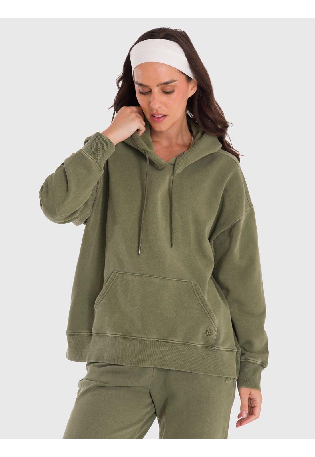 Polerón Mujer Hoodie Mich Verde-0