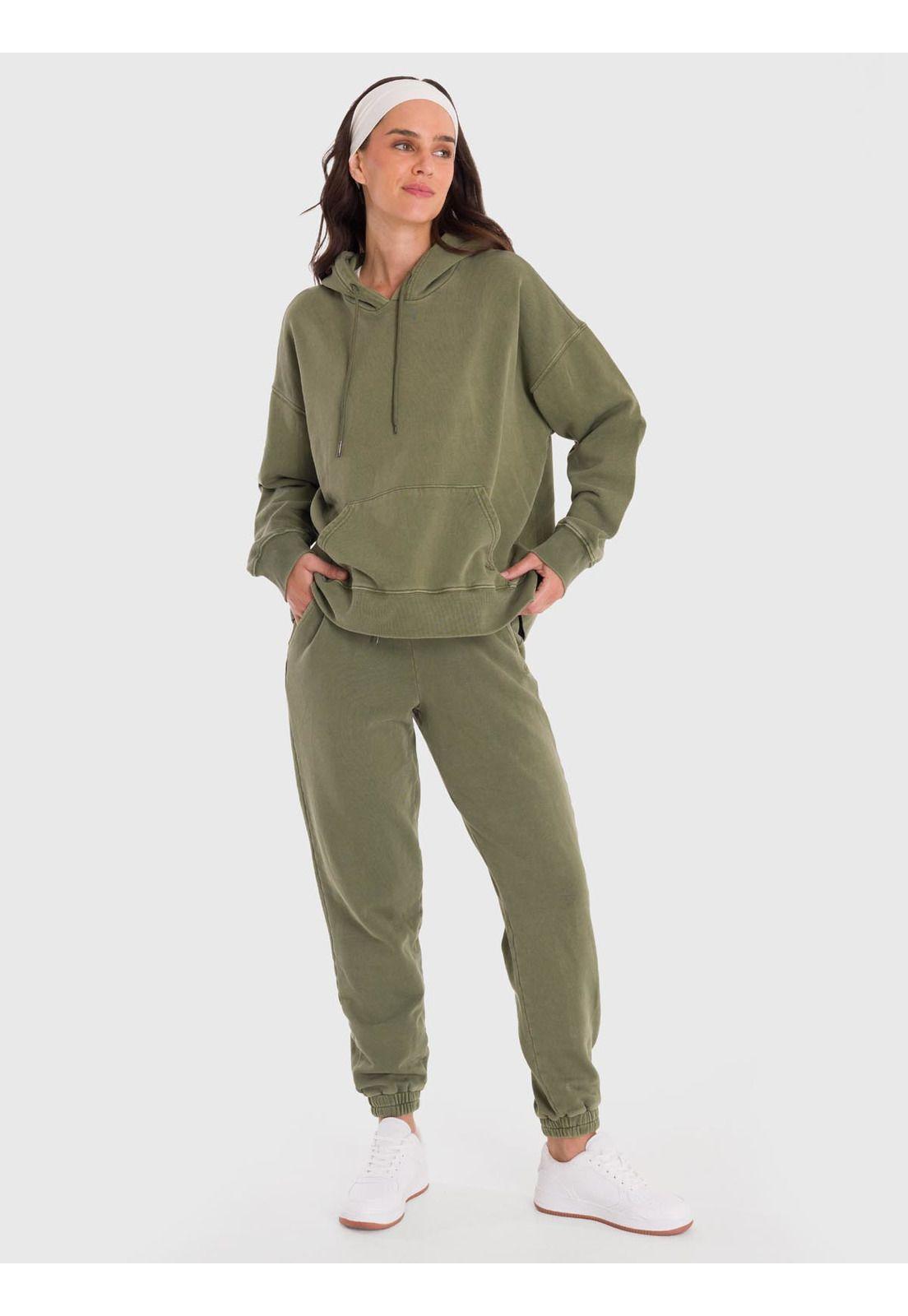 Polerón Mujer Hoodie Mich Verde-1