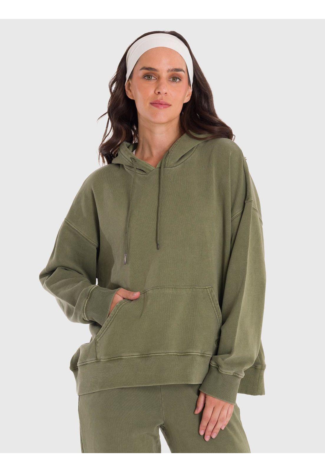 Polerón Mujer Hoodie Mich Verde-3
