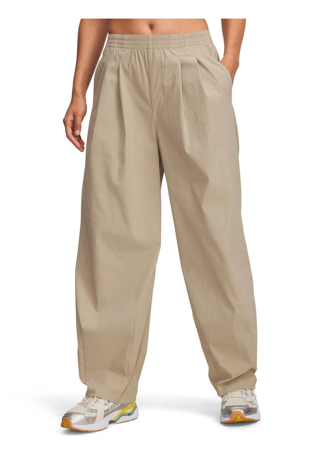 Pantalones Lifestyle  mujer Unstoppable Woven café -0