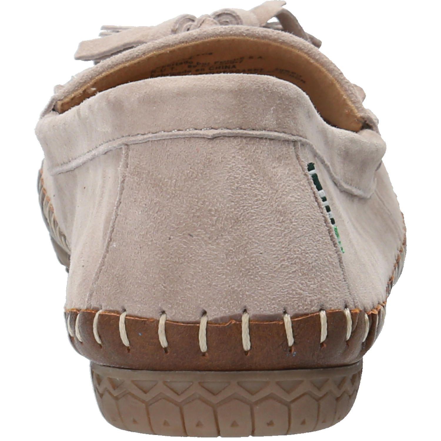 Mocasín Cuero Mujer Pavia Beige-6