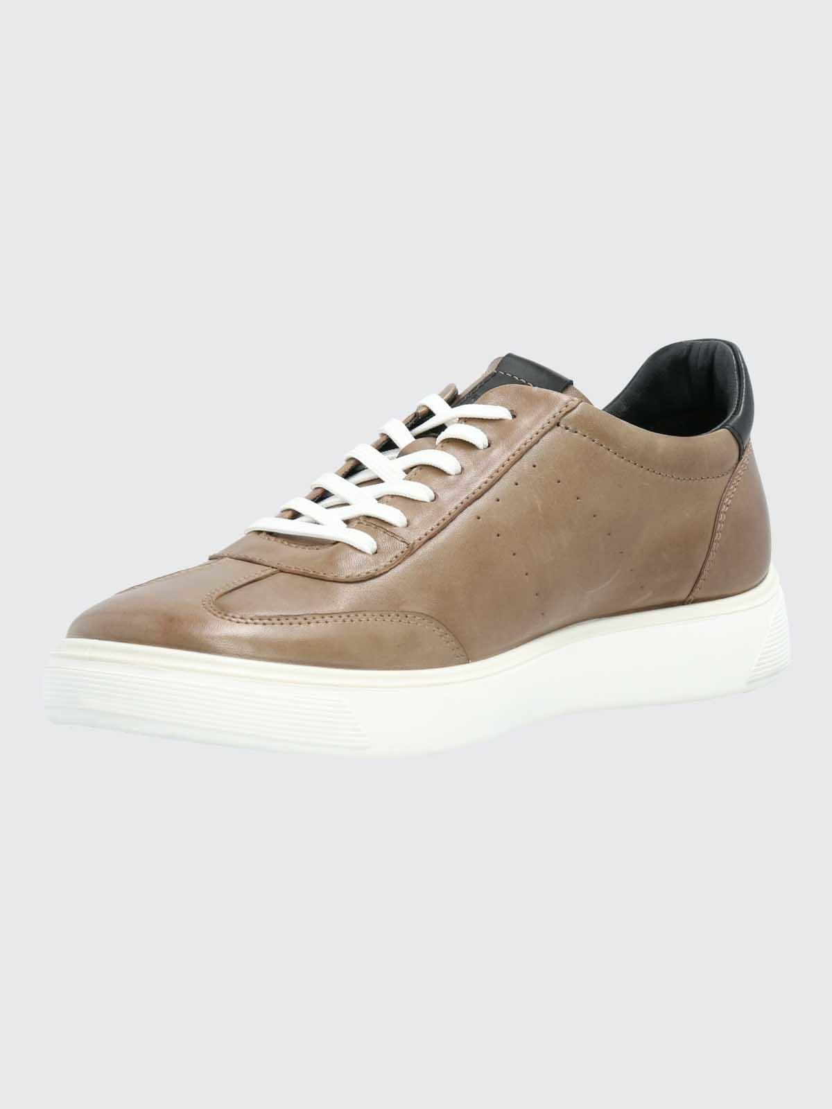 Zapatilla Cuero Hombre Bloor Café-4