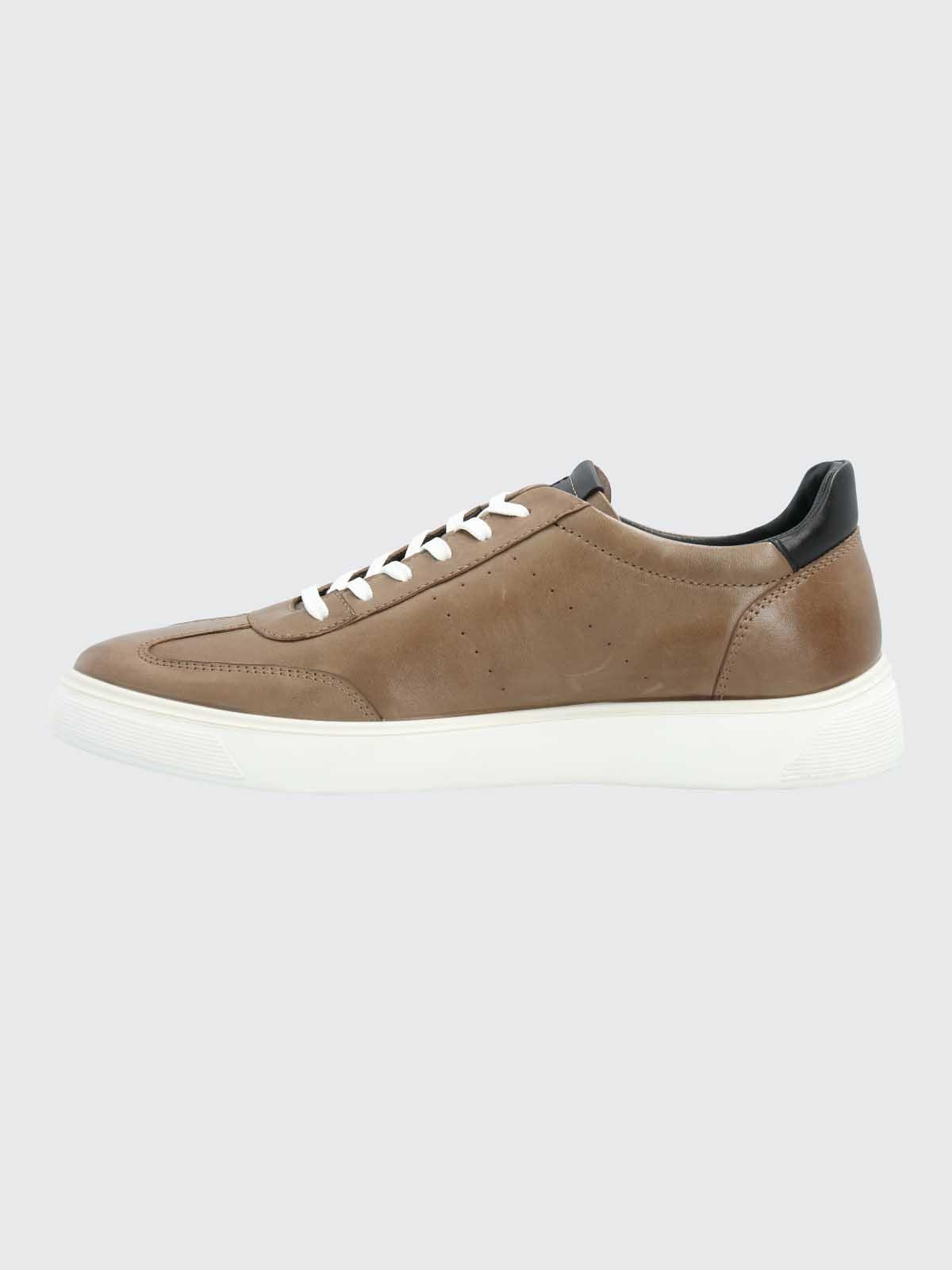 Zapatilla Cuero Hombre Bloor Café-5
