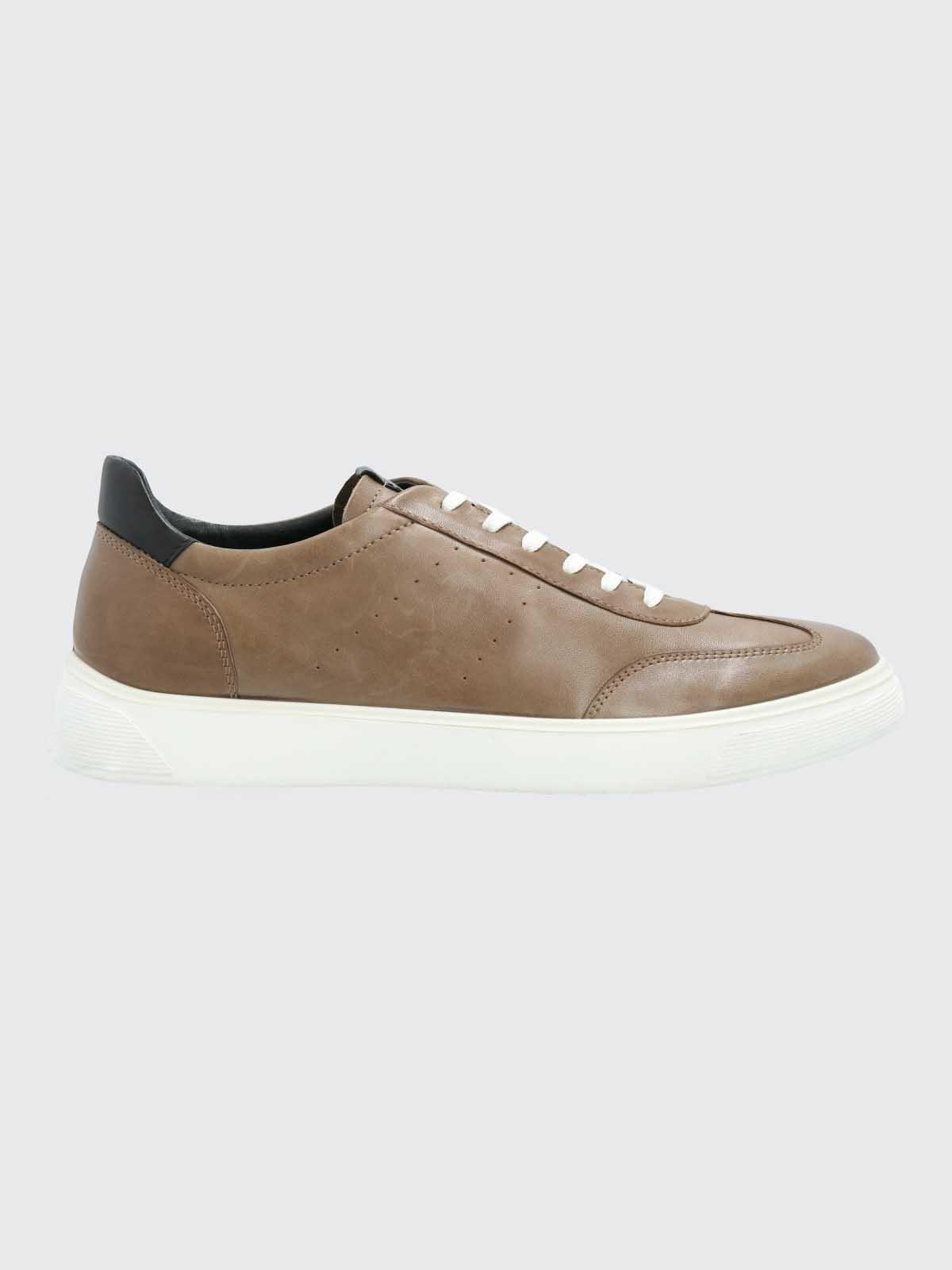 Zapatilla Cuero Hombre Bloor Café-1