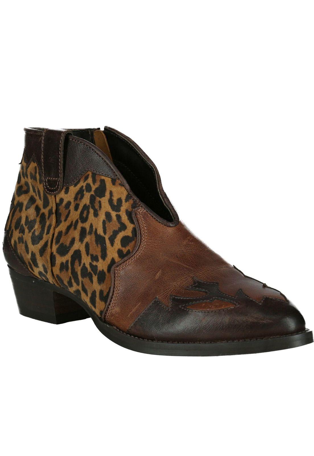 Botin Cuero Ruffina Café-0