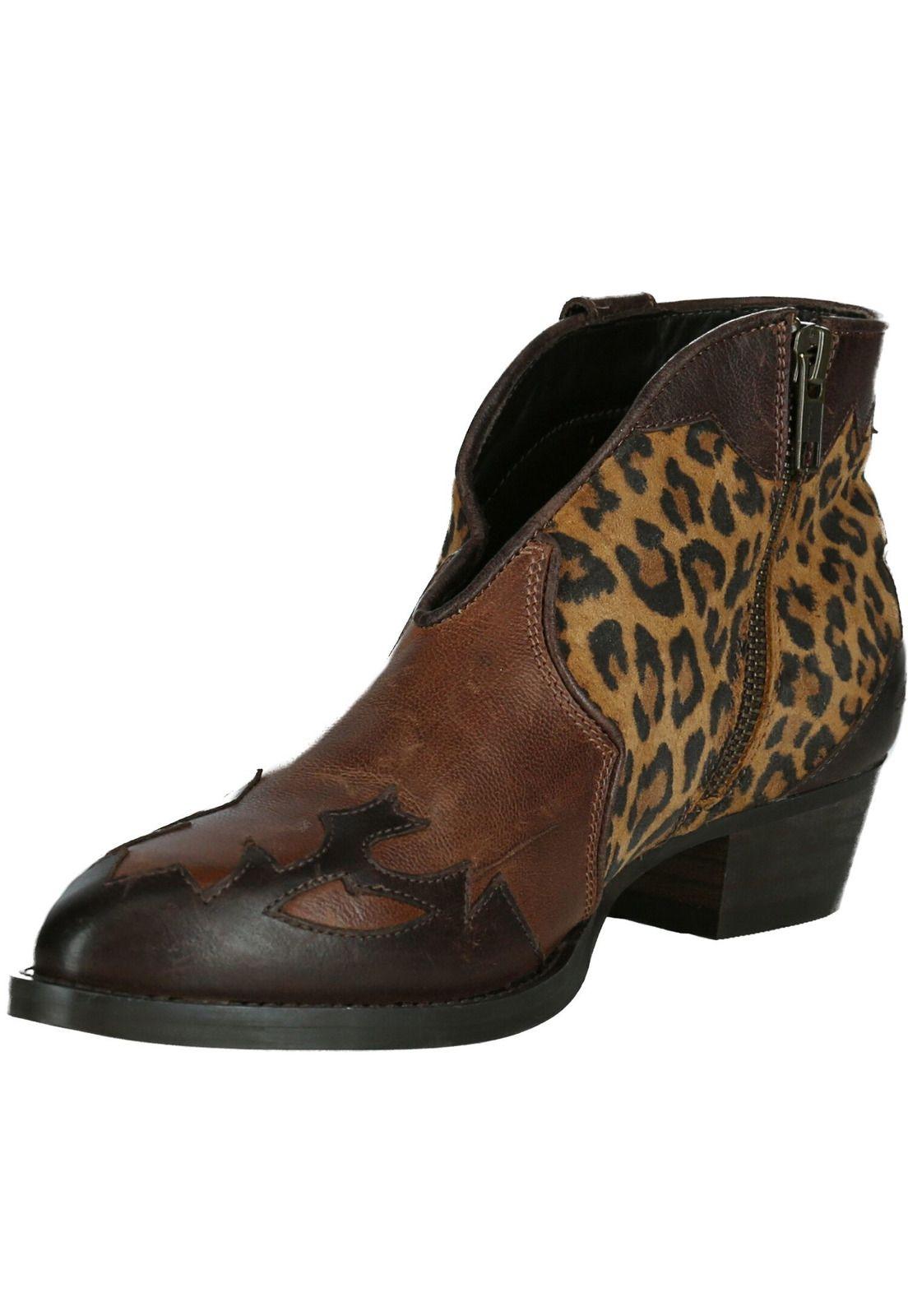 Botin Cuero Ruffina Café-3