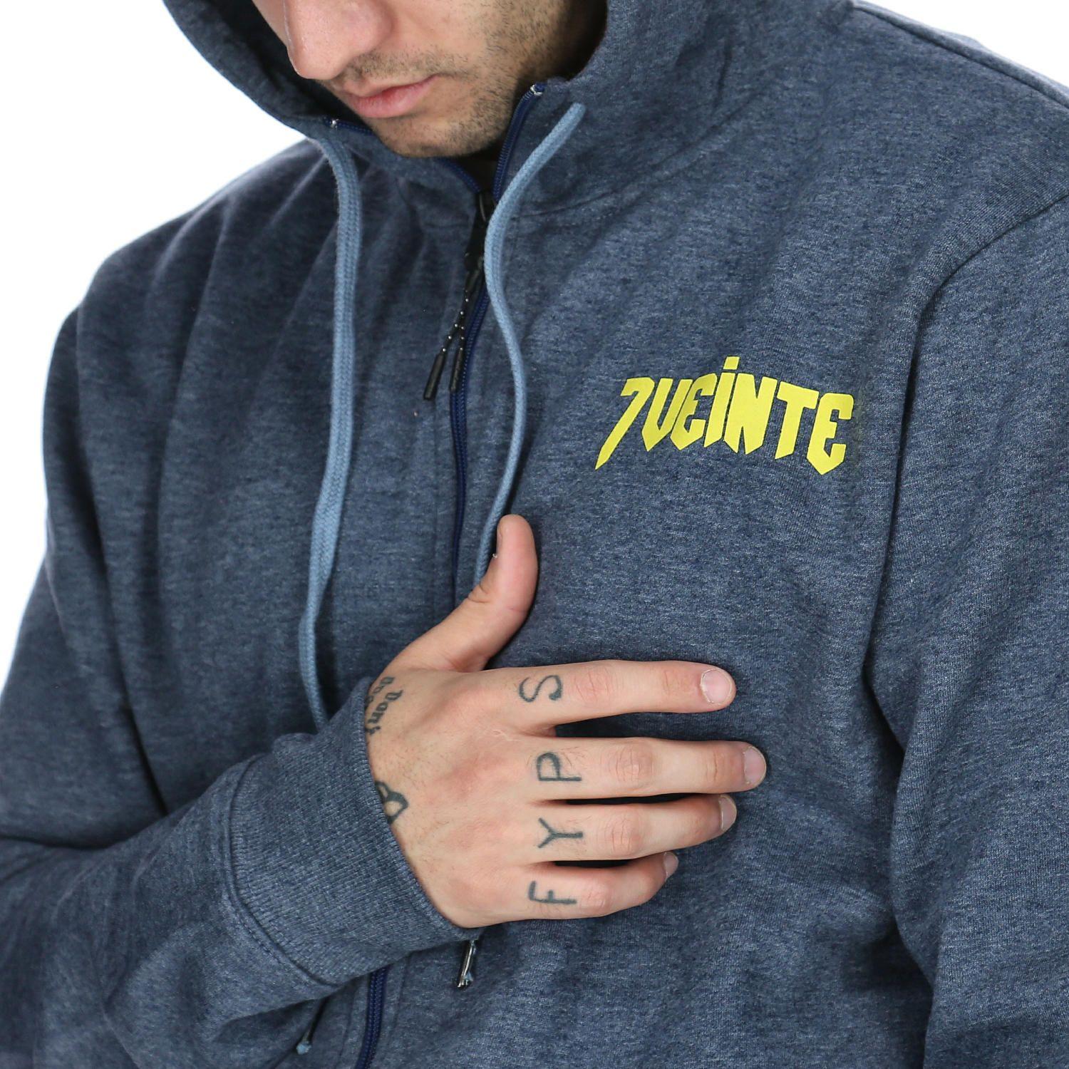 Polerón Unisex 7Patch Azul -4