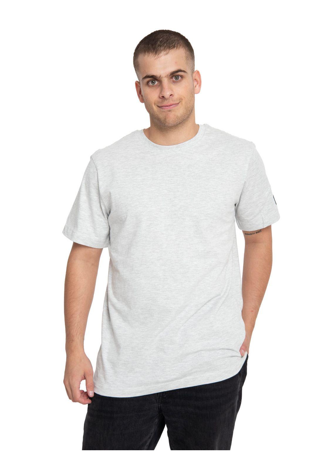 Polera Manga Corta Hombre Essential Gris-0