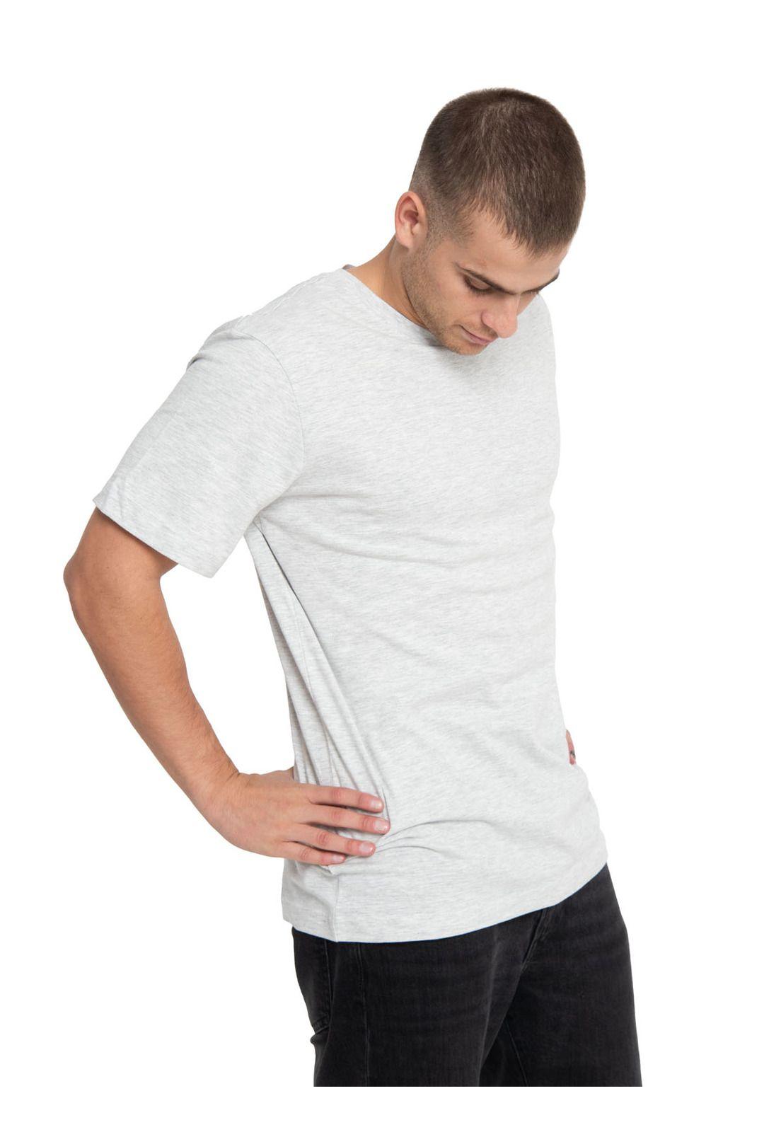 Polera Manga Corta Hombre Essential Gris-1