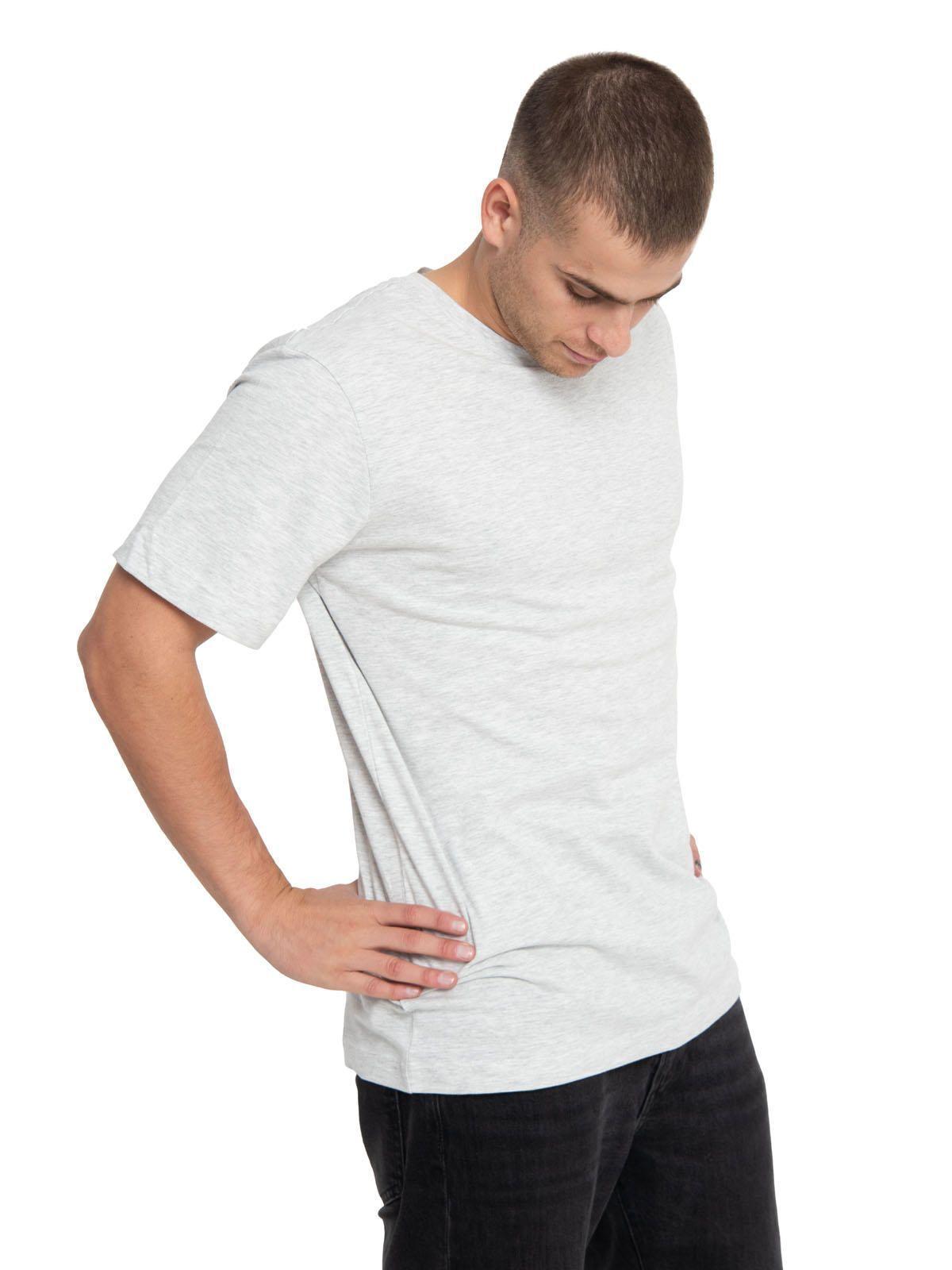 Polera Manga Corta Hombre Essential Gris-1