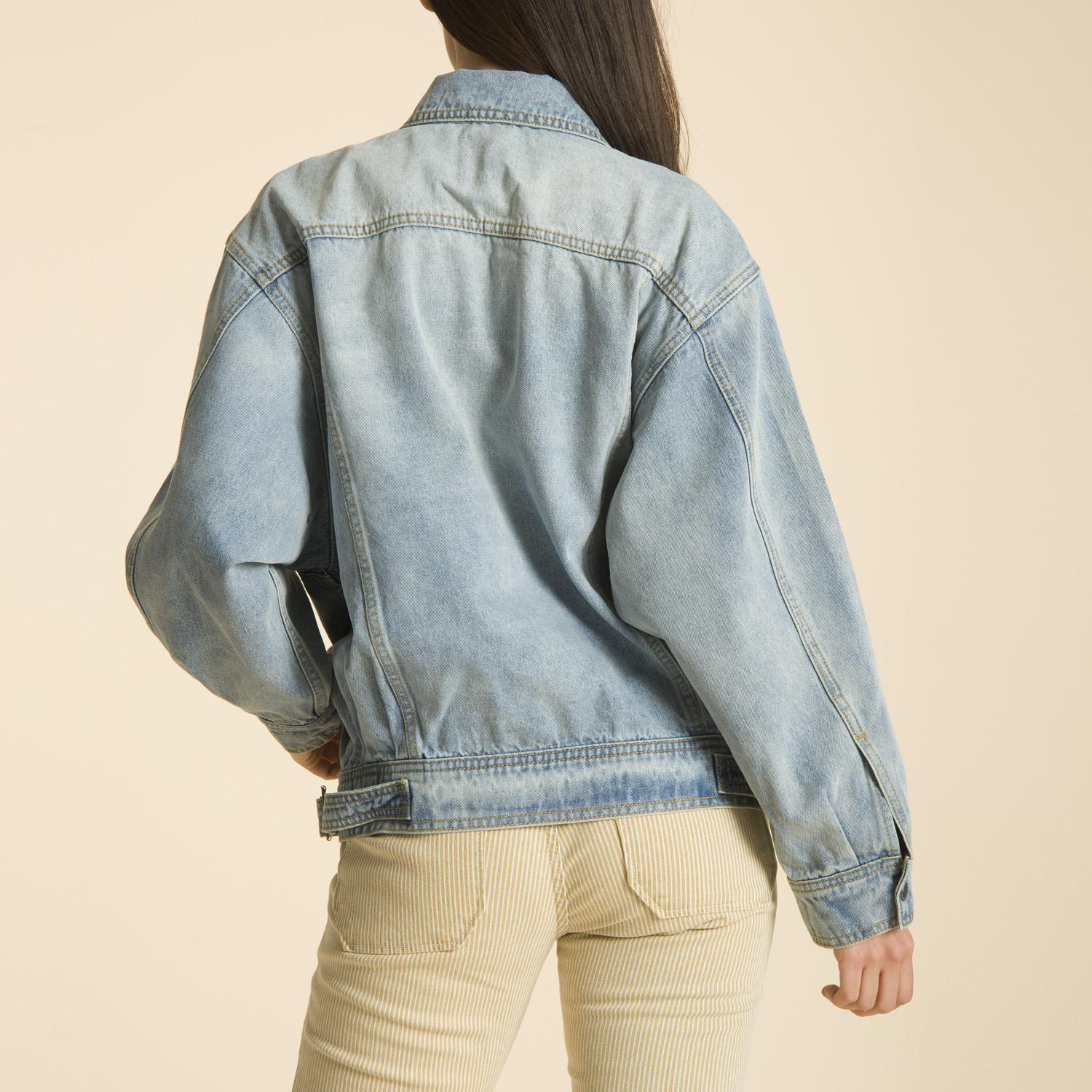 Chaqueta De Jeans Celeste-2