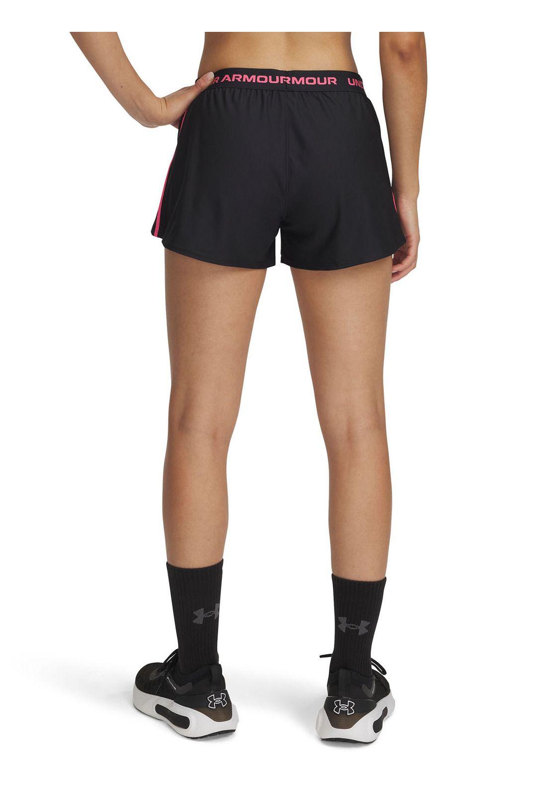 Short Ua Tech Play-Up Negro Para Mujer-1
