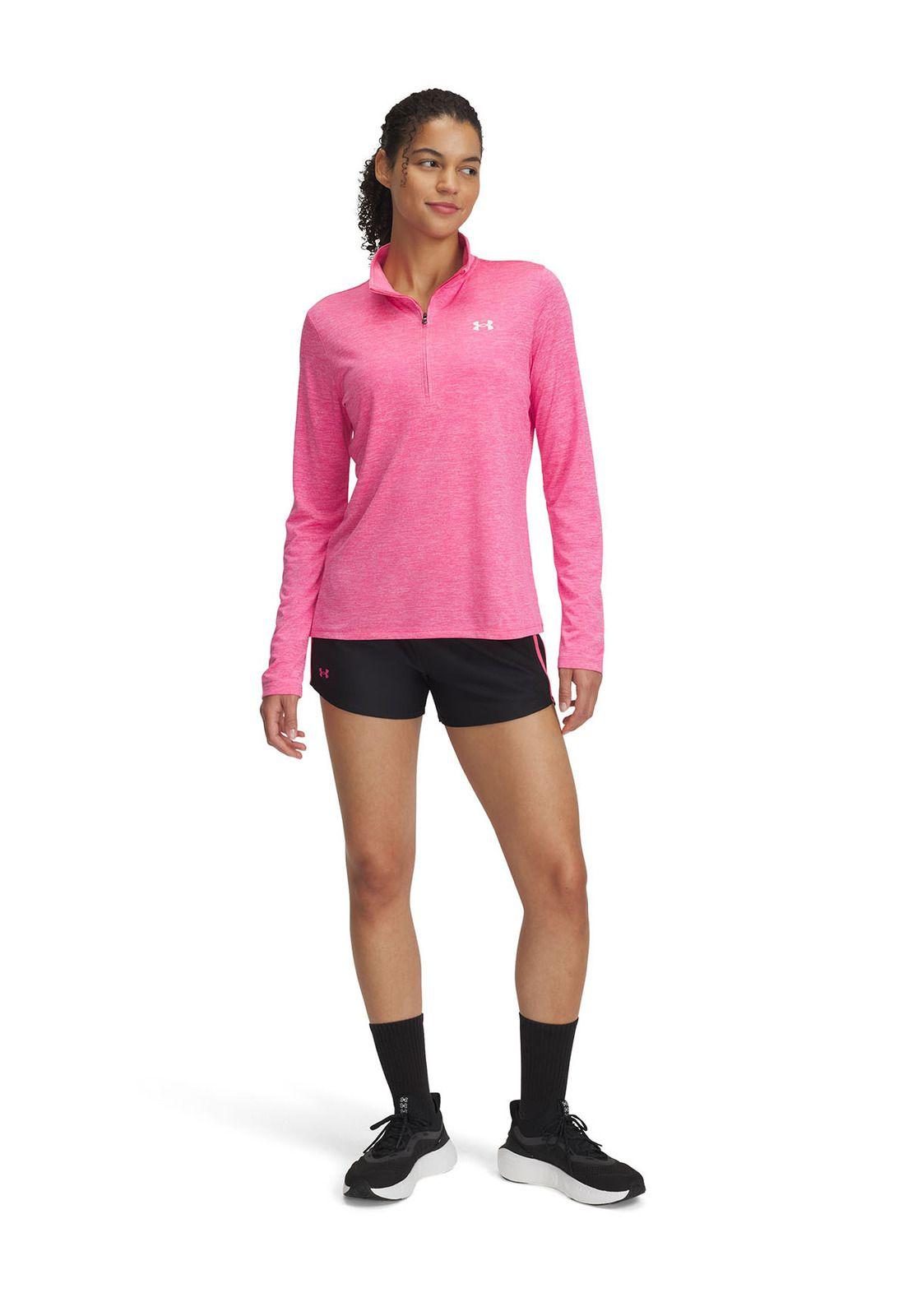 Short Ua Tech Play-Up Negro Para Mujer-3
