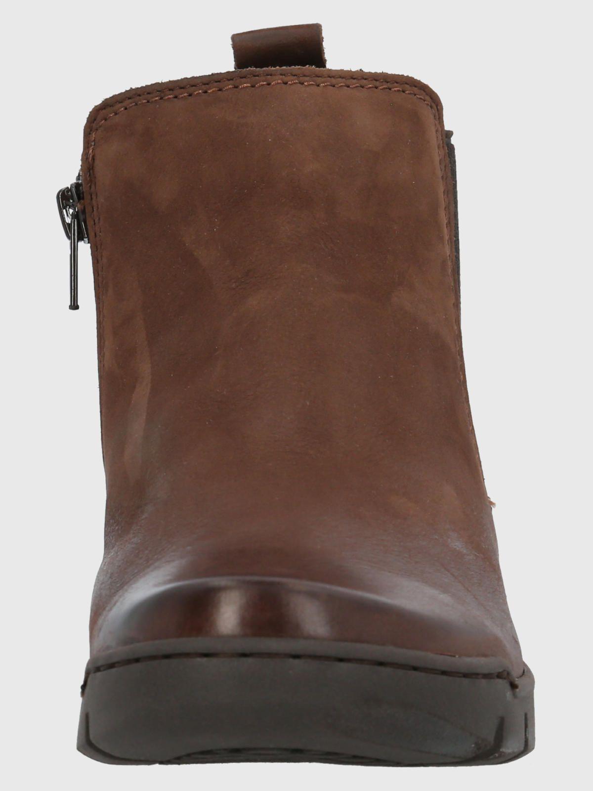 Botín Cuero Mujer Ray Café Oscuro-3