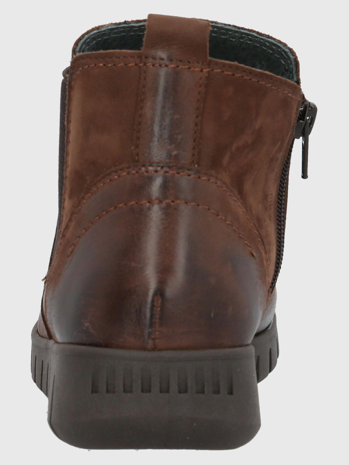 Botín Cuero Mujer Ray Café Oscuro-6